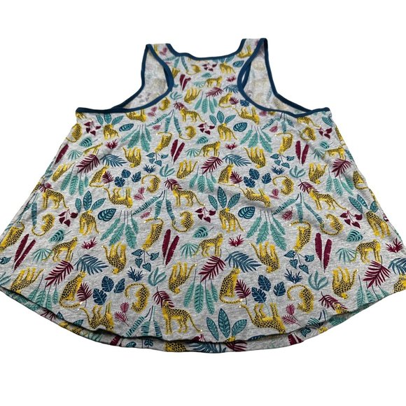 Secret Treasures Women's Size Large 12-14 Sleep Tank Top Leopard Leaves New - Picture 2 of 10